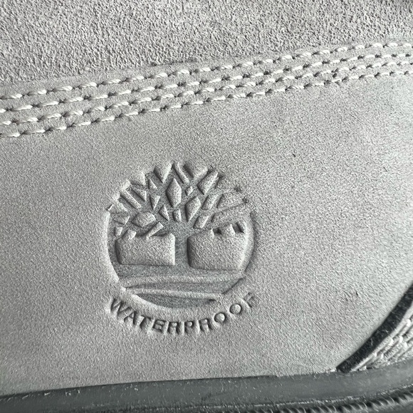 Timberland Women's Gray Linden Woods Waterproof Fold Down Teddy Fleece Boots 6.5 - Picture 11 of 12